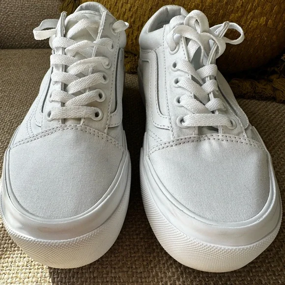 White Platform Sneakers - Picture 3 of 15